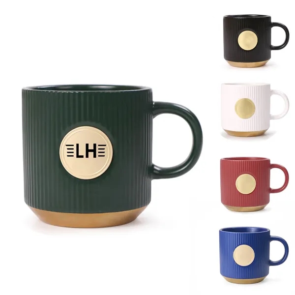 13 OZ Ceramic Striped Coffee Mug - 13 OZ Ceramic Striped Coffee Mug - Image 0 of 5