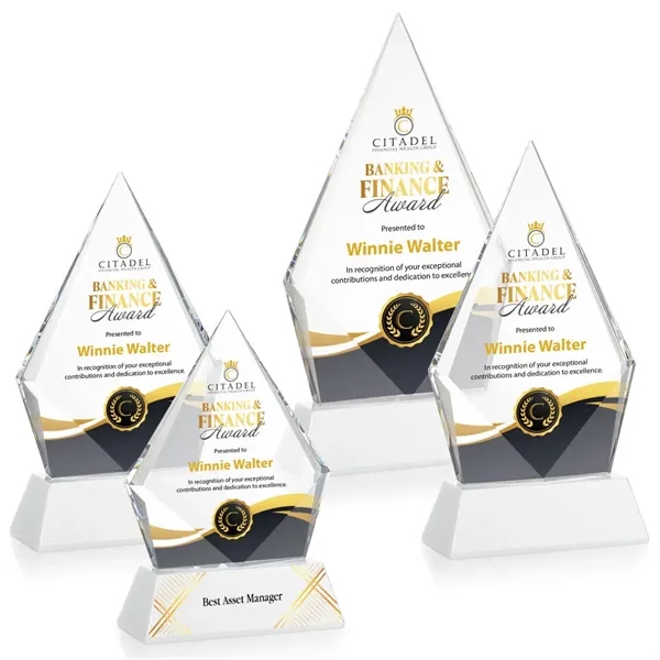 Shelton VividPrint™ Award on Newhaven Base - White