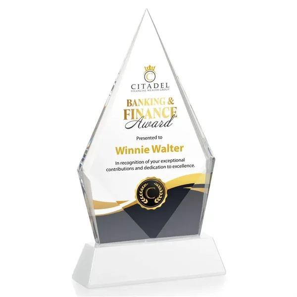 Shelton VividPrint™ Award on Newhaven Base - White