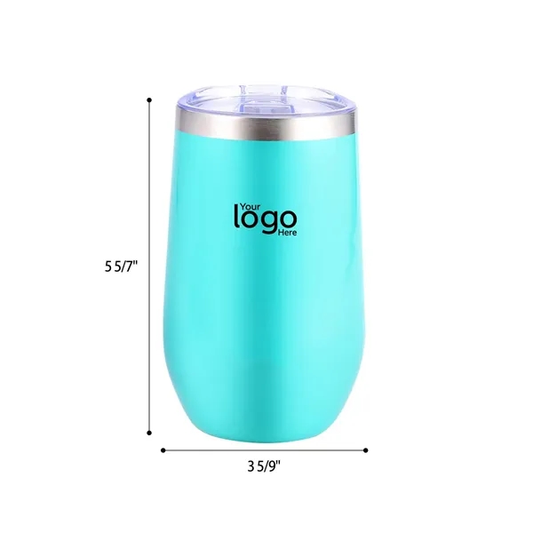 16oz Stainless Steel Egg Shell Tumbler with ABS Lid - 16oz Stainless Steel Egg Shell Tumbler with ABS Lid - Image 1 of 3