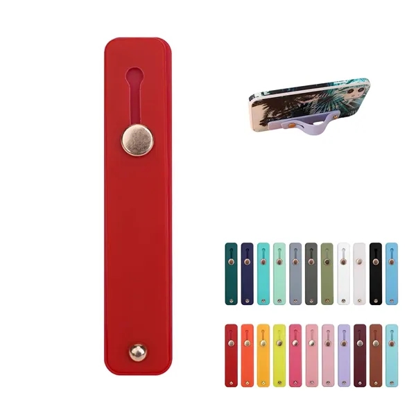 Sliding Phone Grip Strap Stand with Adhesive Back Support - Sliding Phone Grip Strap Stand with Adhesive Back Support - Image 0 of 2