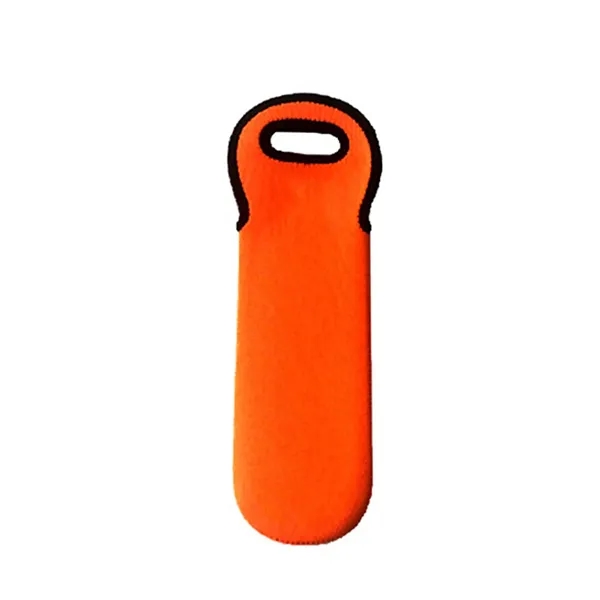 Single Neoprene Wine Bottle Holder Tote - Single Neoprene Wine Bottle Holder Tote - Image 11 of 12