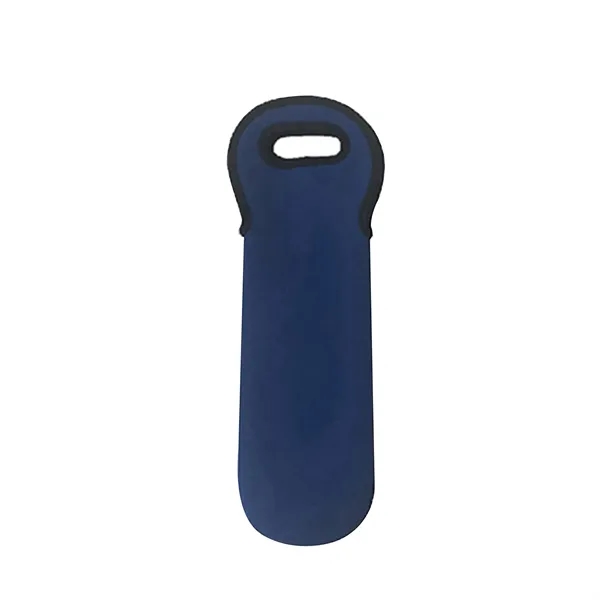 Single Neoprene Wine Bottle Holder Tote - Single Neoprene Wine Bottle Holder Tote - Image 9 of 12