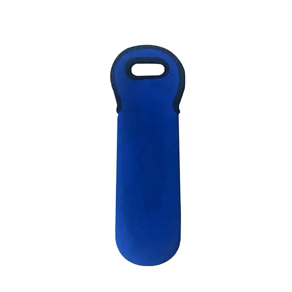 Single Neoprene Wine Bottle Holder Tote - Single Neoprene Wine Bottle Holder Tote - Image 8 of 12