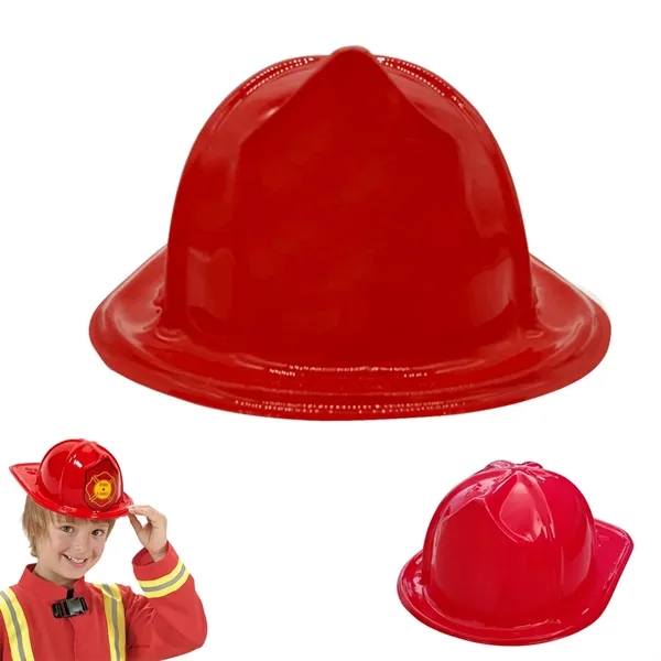 Stock Children Plastic Firefighter Helmet Hat - Stock Children Plastic Firefighter Helmet Hat - Image 9 of 9