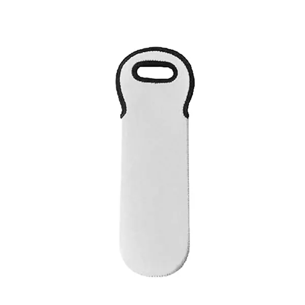 Single Neoprene Wine Bottle Holder Tote - Single Neoprene Wine Bottle Holder Tote - Image 6 of 12