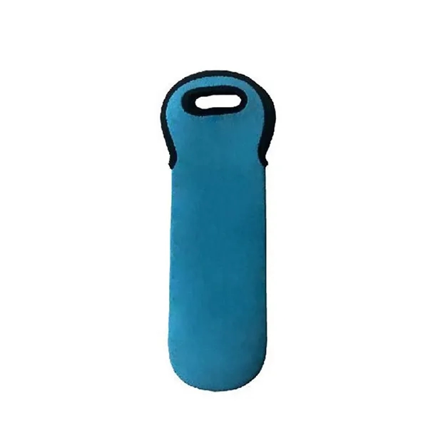 Single Neoprene Wine Bottle Holder Tote - Single Neoprene Wine Bottle Holder Tote - Image 2 of 12