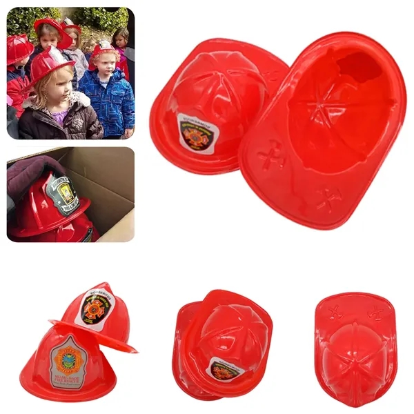 Stock Children Plastic Firefighter Helmet Hat - Stock Children Plastic Firefighter Helmet Hat - Image 0 of 9