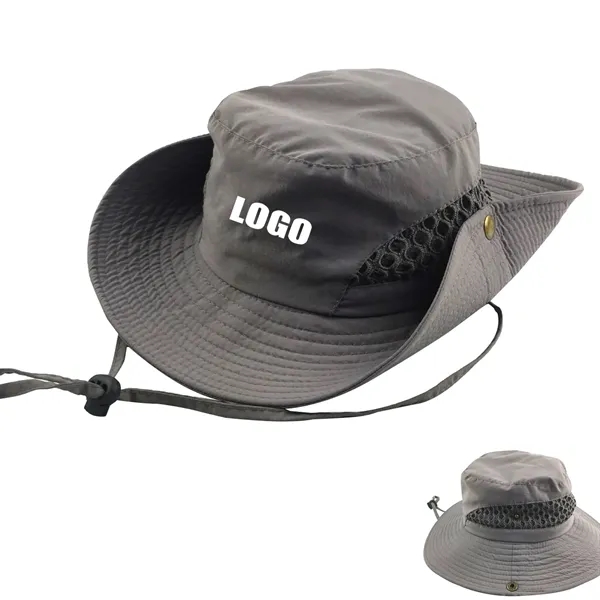 Meshed Cowboy Fisherman Dual Style Bucket Hat - Meshed Cowboy Fisherman Dual Style Bucket Hat - Image 0 of 11