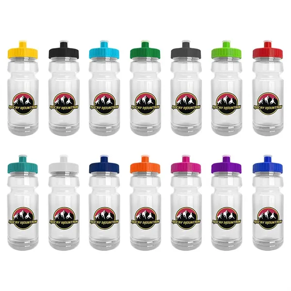 Wheely 24oz Transparent Bike Bottle w/Push-Pull Lid - Wheely 24oz Transparent Bike Bottle w/Push-Pull Lid - Image 0 of 14