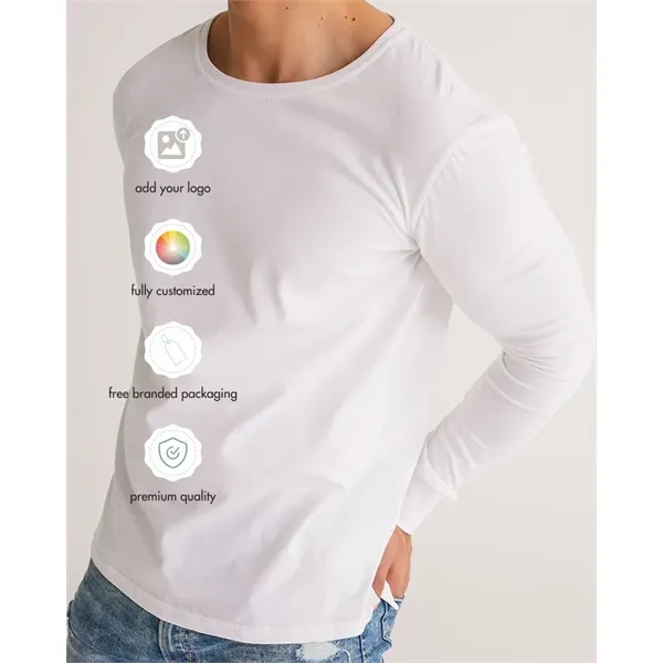 Men's All-Over Print Long Sleeve Tee - Men's All-Over Print Long Sleeve Tee - Image 0 of 9