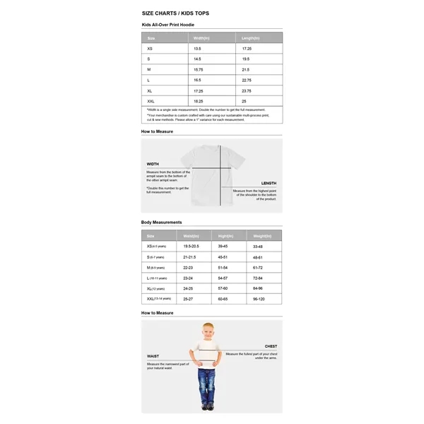 Kids All-Over Print Hoodie - Kids All-Over Print Hoodie - Image 5 of 5