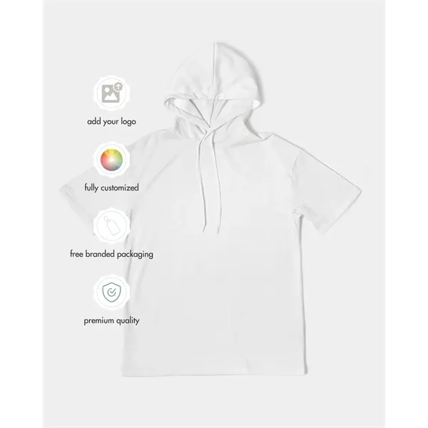 Men's All-Over Print Premium Heavyweight Short Sleeve Hoodie - Men's All-Over Print Premium Heavyweight Short Sleeve Hoodie - Image 0 of 14