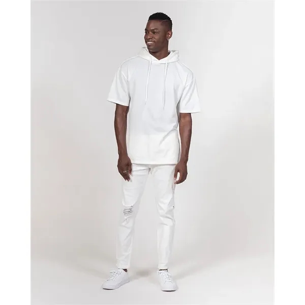 Men's All-Over Print Premium Heavyweight Short Sleeve Hoodie - Men's All-Over Print Premium Heavyweight Short Sleeve Hoodie - Image 4 of 14