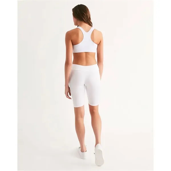 Women's All-Over Print Long Mid-Rise Bike Shorts - Women's All-Over Print Long Mid-Rise Bike Shorts - Image 2 of 10
