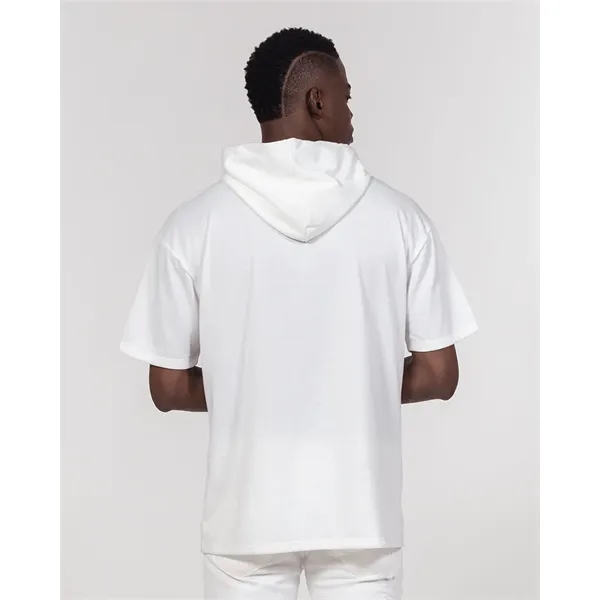 Men's All-Over Print Premium Heavyweight Short Sleeve Hoodie - Men's All-Over Print Premium Heavyweight Short Sleeve Hoodie - Image 3 of 14