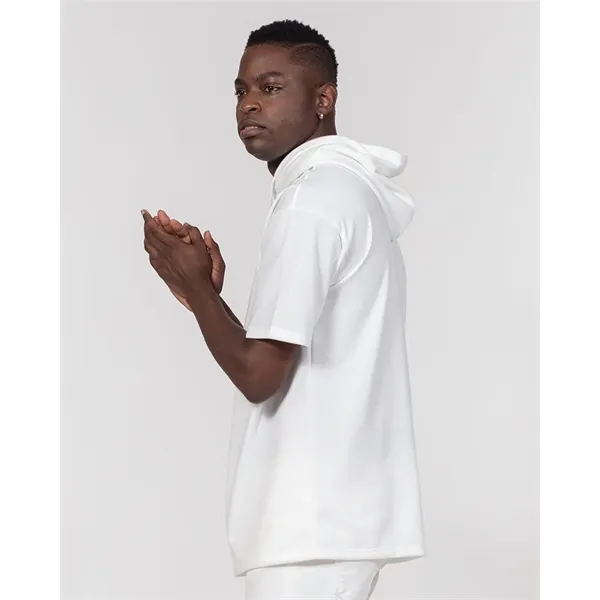 Men's All-Over Print Premium Heavyweight Short Sleeve Hoodie - Men's All-Over Print Premium Heavyweight Short Sleeve Hoodie - Image 2 of 14