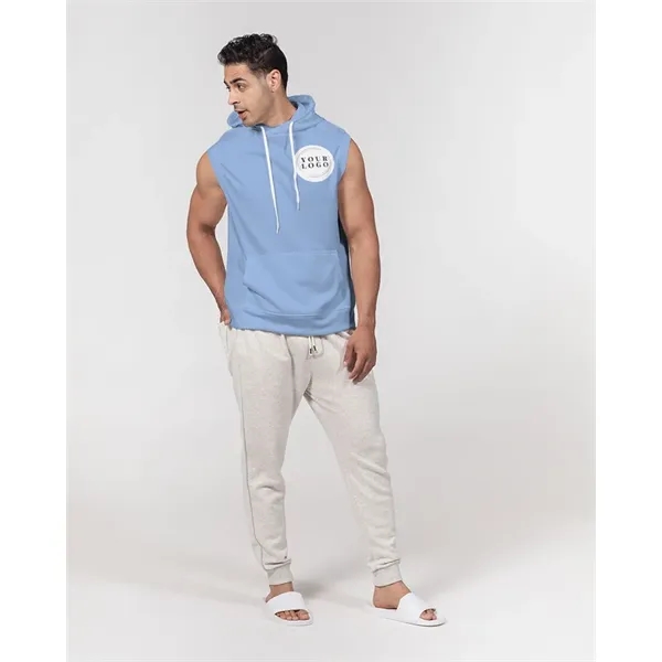Men's All-Over Print Premium Heavyweight Sleeveless Hoodie - Men's All-Over Print Premium Heavyweight Sleeveless Hoodie - Image 12 of 13