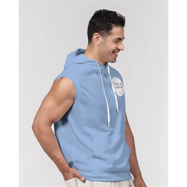Men's All-Over Print Premium Heavyweight Sleeveless Hoodie - Men's All-Over Print Premium Heavyweight Sleeveless Hoodie - Image 10 of 13