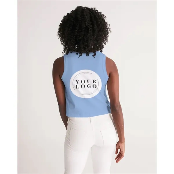 Women's All-Over Print Long Cropped Tank - Women's All-Over Print Long Cropped Tank - Image 8 of 15