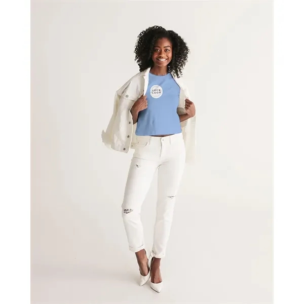 Women's All-Over Print Long Cropped Tank - Women's All-Over Print Long Cropped Tank - Image 10 of 15