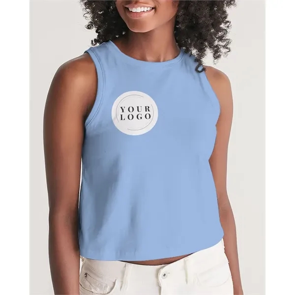 Women's All-Over Print Long Cropped Tank - Women's All-Over Print Long Cropped Tank - Image 7 of 15