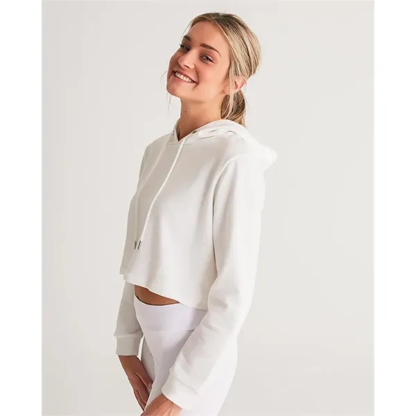 Women's All-Over Print Long Cropped Hoodie - Women's All-Over Print Long Cropped Hoodie - Image 2 of 15