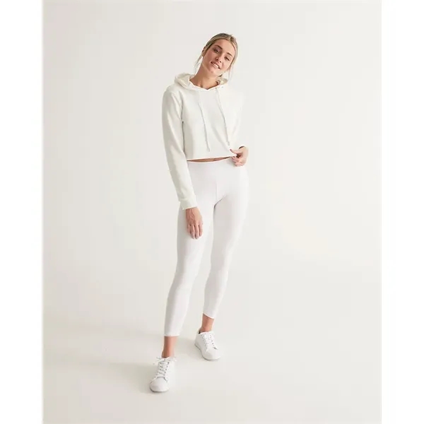 Women's All-Over Print Long Cropped Hoodie - Women's All-Over Print Long Cropped Hoodie - Image 5 of 15