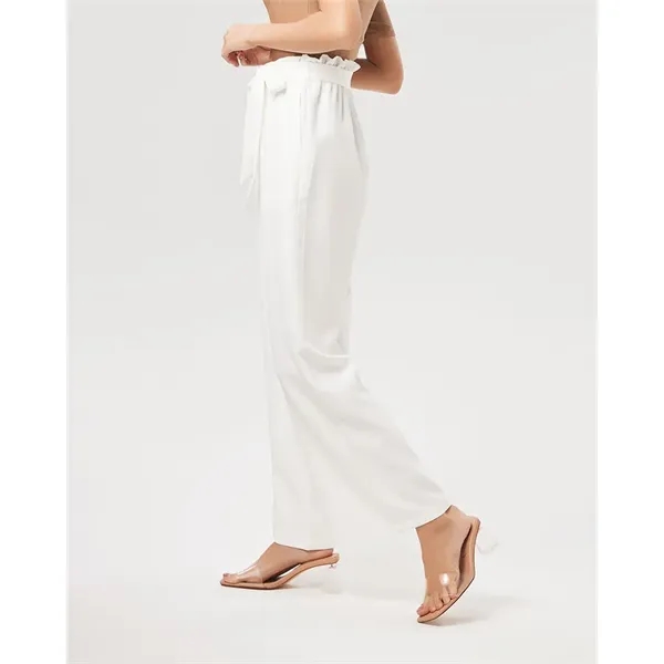 Women's All-Over Print Long High-Rise Wide Leg Pants - Women's All-Over Print Long High-Rise Wide Leg Pants - Image 7 of 15