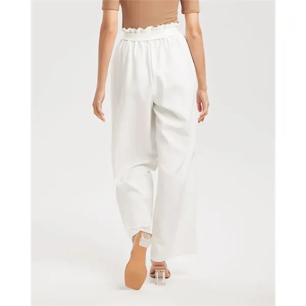 Women's All-Over Print Long High-Rise Wide Leg Pants - Women's All-Over Print Long High-Rise Wide Leg Pants - Image 2 of 15