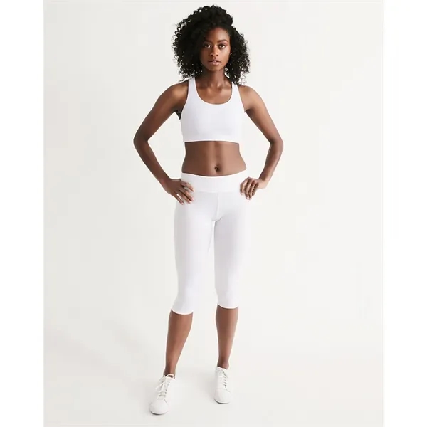 Women's All-Over Print Long Mid-Rise Capri - Women's All-Over Print Long Mid-Rise Capri - Image 5 of 11