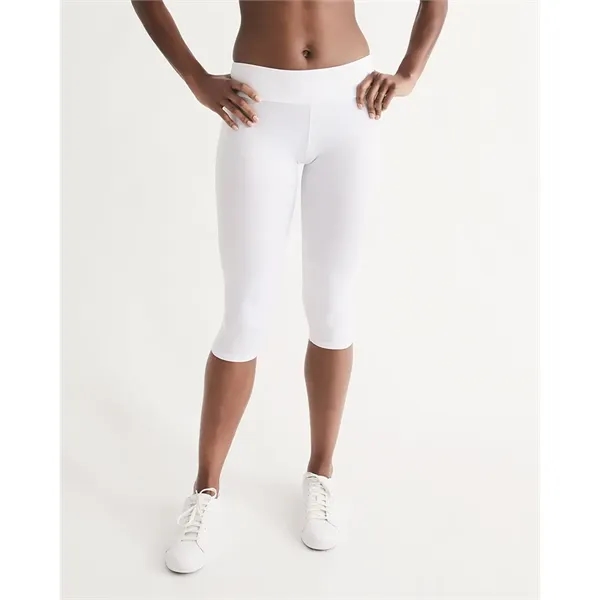 Women's All-Over Print Long Mid-Rise Capri - Women's All-Over Print Long Mid-Rise Capri - Image 4 of 11