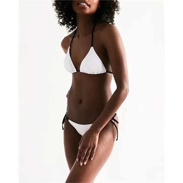 Women's All-Over Print Long Triangle String Bikini - Women's All-Over Print Long Triangle String Bikini - Image 4 of 9
