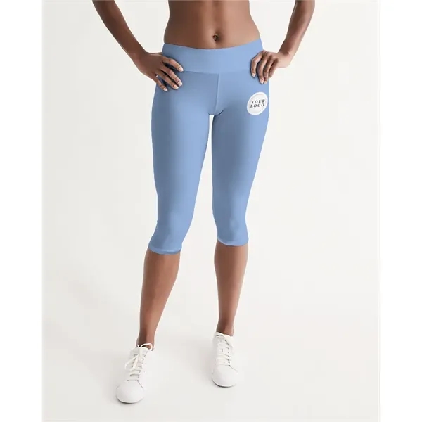 Women's All-Over Print Long Mid-Rise Capri - Women's All-Over Print Long Mid-Rise Capri - Image 7 of 11