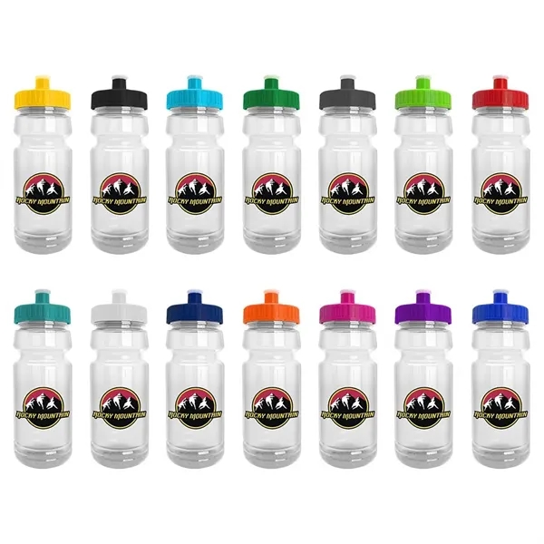 Wheely 24oz Transparent Bike Bottle w/Push-Pull Lid