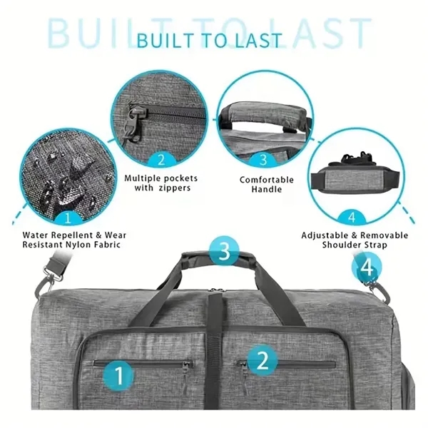 Casual Large Travel Bag Sports Fitness Bag - Casual Large Travel Bag Sports Fitness Bag - Image 2 of 3