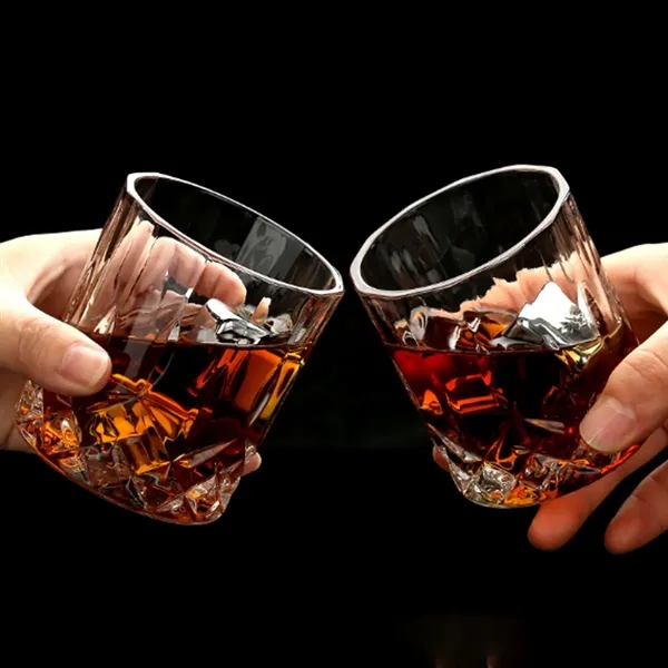 Luxury Whiskey Glass Gift Set with Stones and Wood Box - Luxury Whiskey Glass Gift Set with Stones and Wood Box - Image 5 of 5