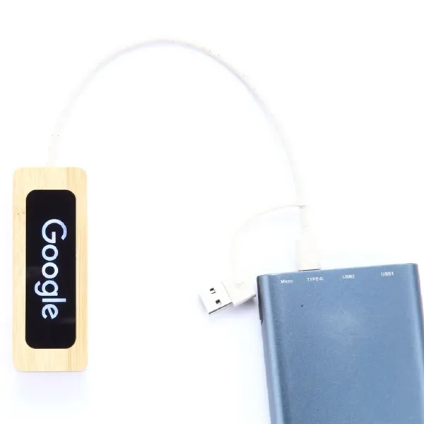 Eco USB Hub with Bamboo and Wheat Straw Housing - Eco USB Hub with Bamboo and Wheat Straw Housing - Image 2 of 3