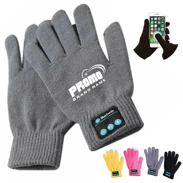 Bluetooth Touchscreen Gloves with Built-In Speaker Control - Bluetooth Touchscreen Gloves with Built-In Speaker Control - Image 0 of 6