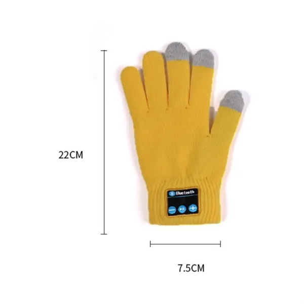 Bluetooth Touchscreen Gloves with Built-In Speaker Control - Bluetooth Touchscreen Gloves with Built-In Speaker Control - Image 1 of 6