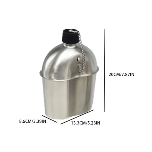 Stainless Steel Canteen Kit with Cup and Carry Pouch - Stainless Steel Canteen Kit with Cup and Carry Pouch - Image 1 of 4