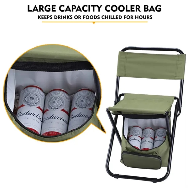Portable Camping Chair with Cooler Bag - Portable Camping Chair with Cooler Bag - Image 5 of 5