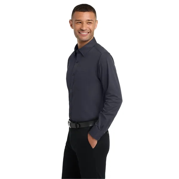 Port Authority Dimension Knit Dress Shirt. - Port Authority Dimension Knit Dress Shirt. - Image 3 of 19