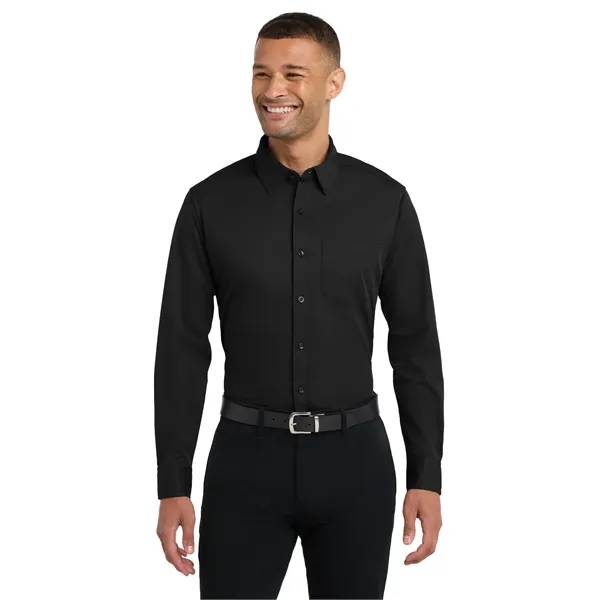 Port Authority Dimension Knit Dress Shirt. - Port Authority Dimension Knit Dress Shirt. - Image 5 of 19