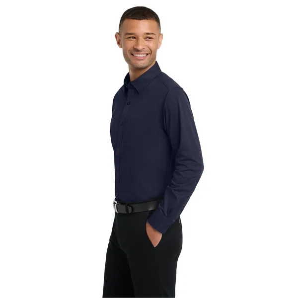 Port Authority Dimension Knit Dress Shirt. - Port Authority Dimension Knit Dress Shirt. - Image 13 of 19