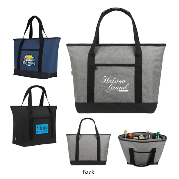 Shoreline RPET 24-Can Cooler Tote Bag - Shoreline RPET 24-Can Cooler Tote Bag - Image 0 of 3