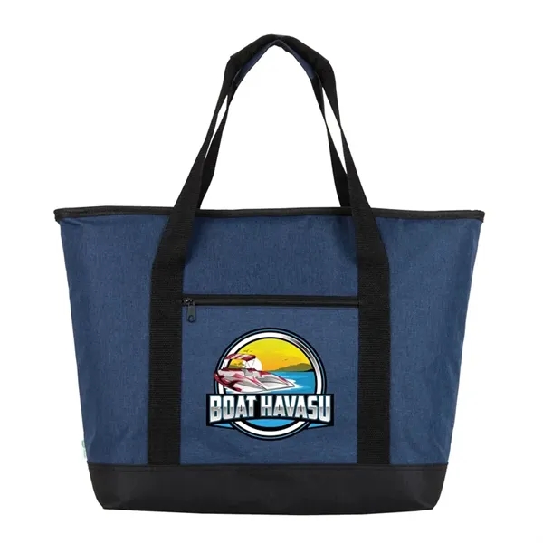 Shoreline RPET 24-Can Cooler Tote Bag - Shoreline RPET 24-Can Cooler Tote Bag - Image 3 of 3