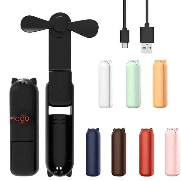 Portable mini USB charging folding fan mobile power - Portable mini USB charging folding fan mobile power - Image 0 of 4