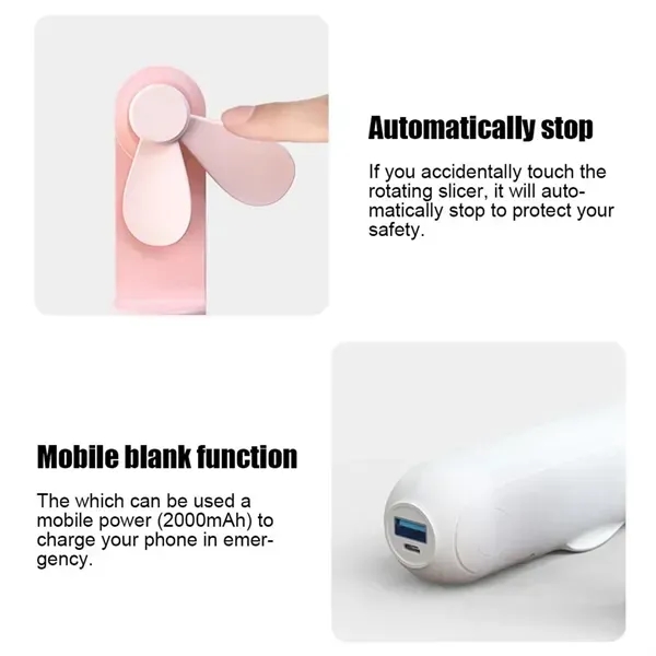 Portable mini USB charging folding fan mobile power - Portable mini USB charging folding fan mobile power - Image 4 of 4