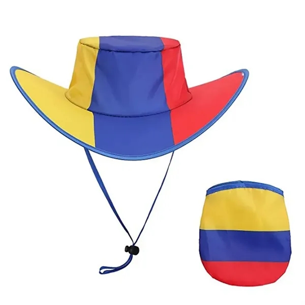 Foldable Cowboy Hat with Pouch - Foldable Cowboy Hat with Pouch - Image 2 of 3